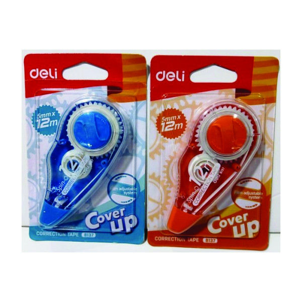 كوريكتور شريط 12متر من deli رقم8137