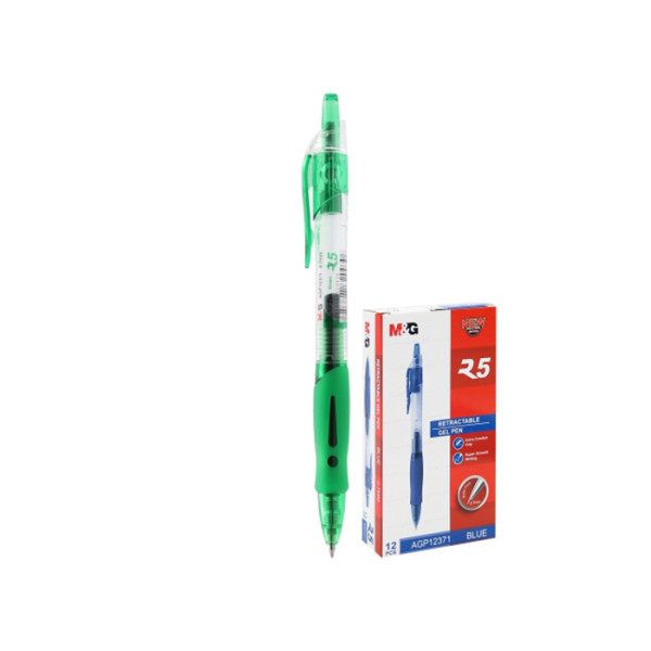 Retractable Gel Pen 0.7mm – green