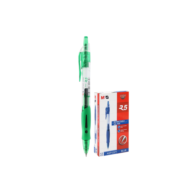 1689413481_Retractable20Gel20Pen200.7mm20E2809320green.jpg Retractable Gel Pen 0.7mm – green