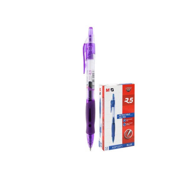Retractable Gel Pen 0.7mm – purple