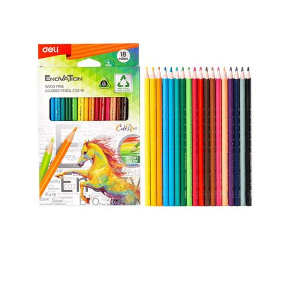 الوان deli خشب 18 لون رقم EC113-18