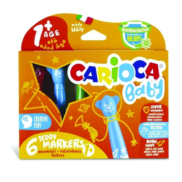 الوان Carioca فلوماستر 6 لون Baby رقم 42815