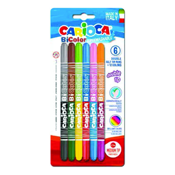 الوان Carioca فلوماستر 12 لون Bicolor رقم 42269